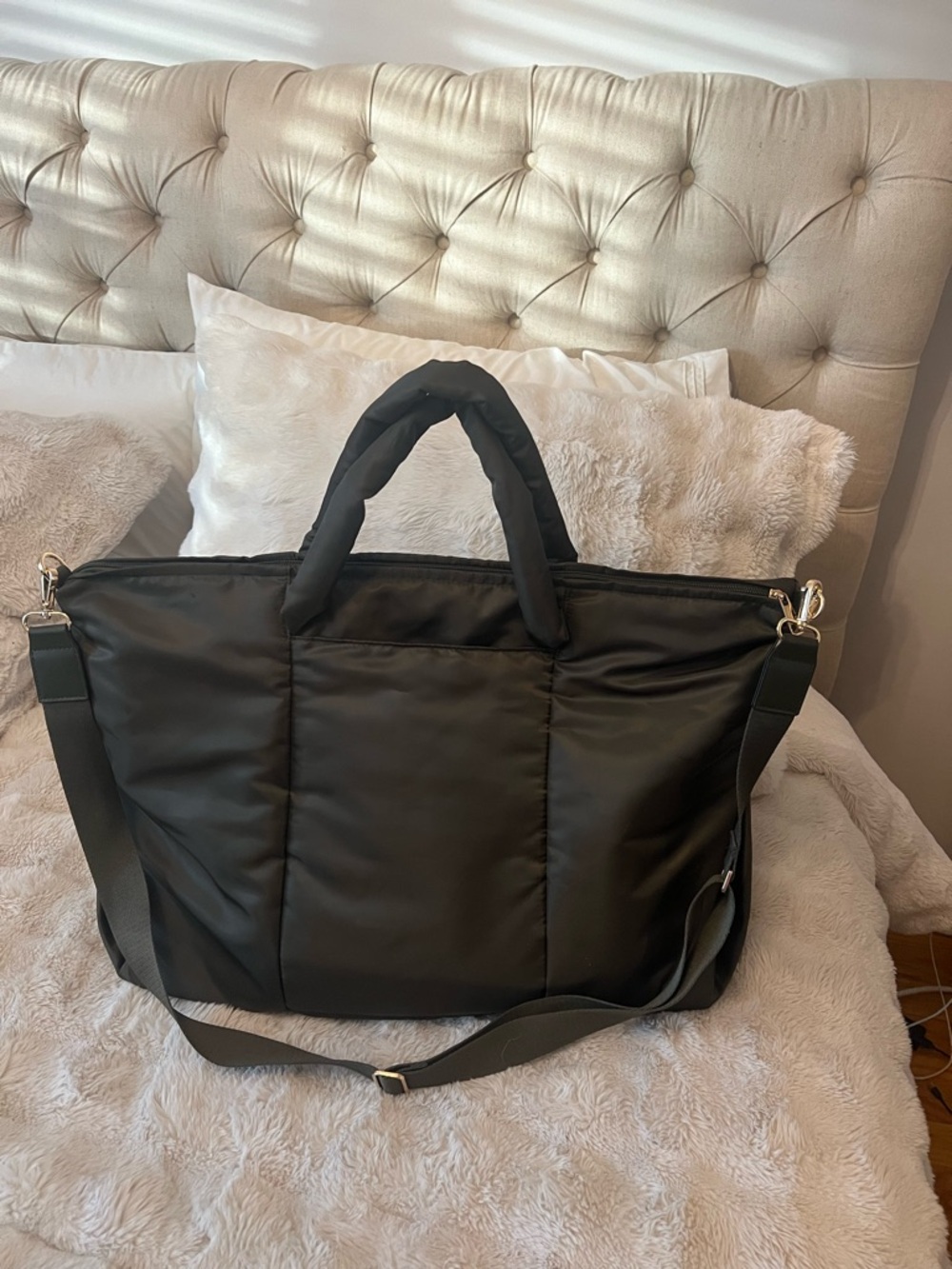 A New Day Soft Overnight Bag, Olive Green
